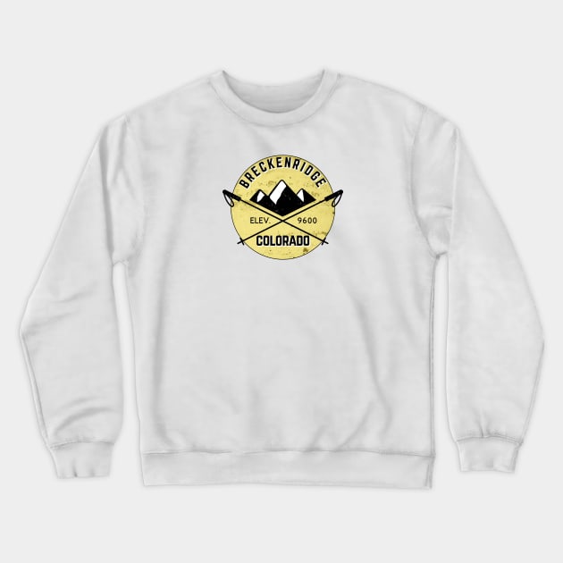 Skiing Breckenridge Colorado Crewneck Sweatshirt by heybert00